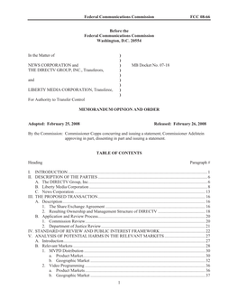 Federal Communications Commission FCC 08-66 1 Before the Federal