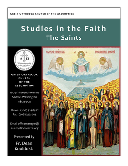 Studies in the Faith the Saints