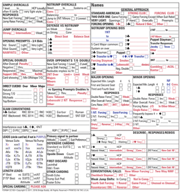 Convention Card Editor