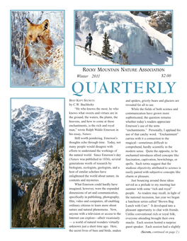 Winter 2011 $2.00 QUARTERLY