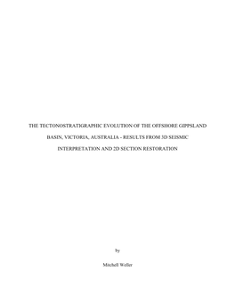 Results from 3D Seismic Interpretation