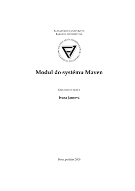 Modul Do Systému Maven