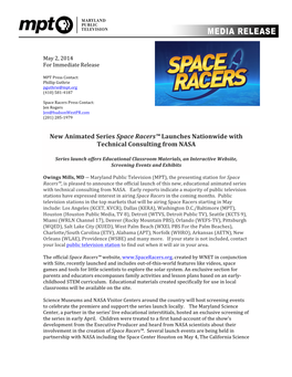 Space Racers MPT Series Launch News Release