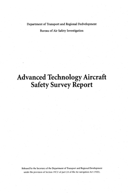 Advanced Technology Aircraft Safety Survey Report