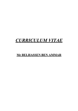 Curriculum Vitae