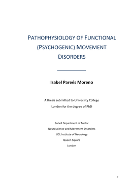 Movement Disorders