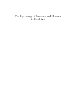 The Psychology of Emotions and Humour in Buddhism