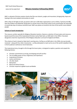 Mission Aviation Fellowship (MAF)