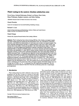 Fluid Venting in the Eastern Aleutian Subduction Zone