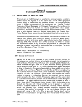 Chapter 8: Environmental Impact Assessment