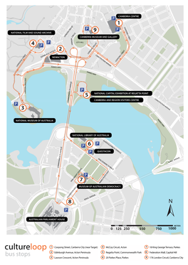 Bus Stops 3 Lawson Crescent, Acton Peninsula 6 20 Parkes Place, Parkes 9 176 London Circuit, Canberra City