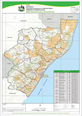 KZN Administrative Boundaries Western Cape 29°0'0"E 30°0'0"E 31°0'0"E 32°0'0"E 33°0'0"E