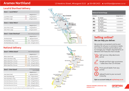 Aramex Northland 13 Herekino Street, Whangarei 0110 P: 09 438 2415 E: Northland@Aramex.Co.Nz