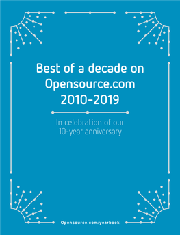 Best of a Decade on Opensource.Com 2010–2019