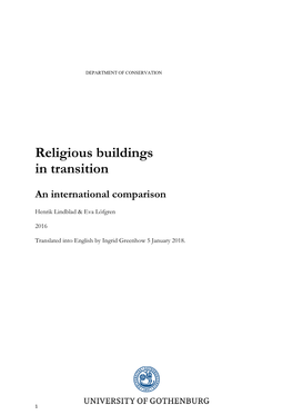 Religious Buildings in Transition