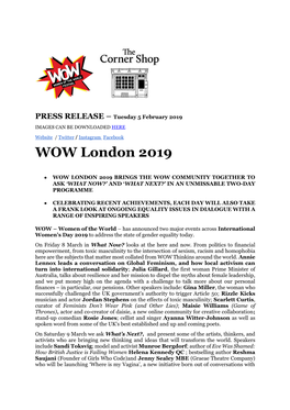 WOW London 2019