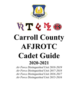 Carroll County AFJROTC Cadet Guide