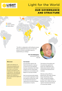 Governance Structure of Light for the World