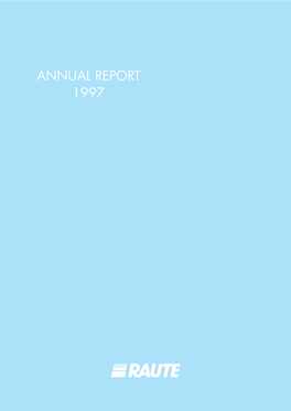 Raute Annual Report 1997