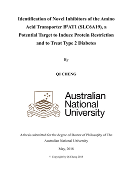 SLC6A19), a Potential Target to Induce Protein Restriction and to Treat Type 2 Diabetes