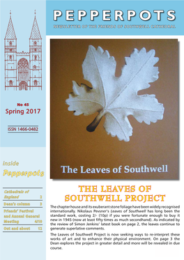 Pepperpots NEWSLETTER of the FRIENDS of SOUTHWELL CATHEDRAL