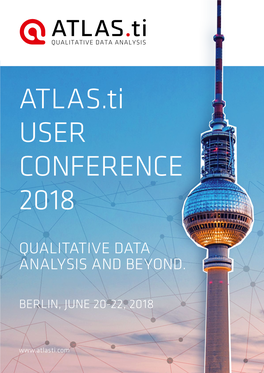 ATLAS.Ti USER CONFERENCE 2018