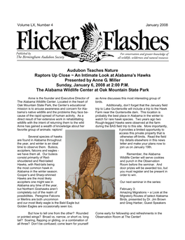 Audubon Teaches Nature Raptors up Close ~ an Intimate Look at Alabama’S Hawks Presented by Anne G