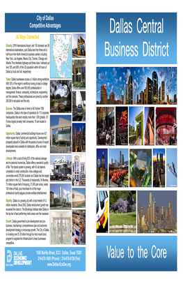 Dallas CBD Brochure (PDF)