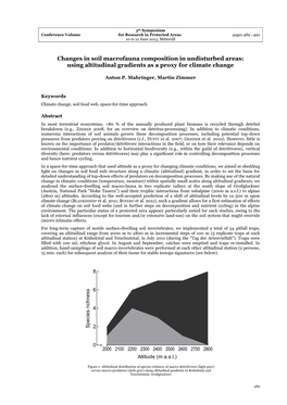 Changes in Soil Macrofauna Composition in Undisturbed Areas: Using Altitudinal Gradients As a Proxy for Climate Change