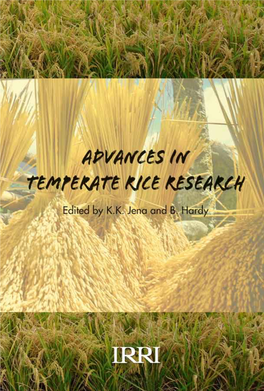 Temperate Rice in Korea. In