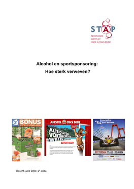 Alcohol En Sportsponsoring: Hoe Sterk Verweven?