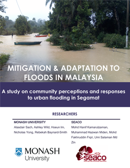 Mitigation & Adaptation to Floods in Malaysia