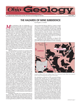 Fall '95 Ohio Geology Newsletter