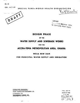 Design Phase Water Supply and Sewerage Works Accra-Tema Metropolitan Area, Ghana