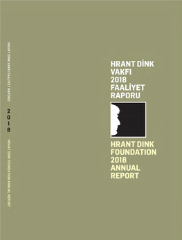 Hrant Dink Vakfı 2018 Yılı Faaliyet Raporu