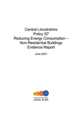 Policy S7 Reducing Energy Consumption in Non-Residential