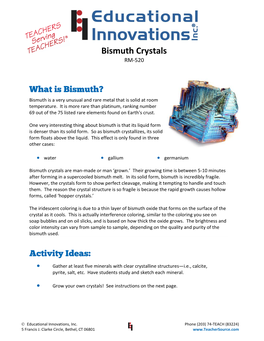 Bismuth Crystals RM-520