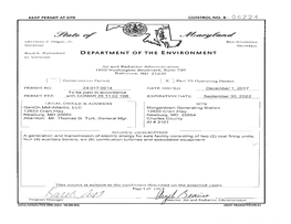 Genon Morgantown Generating Station Renewal 2017