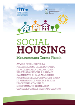 Bando Social Housing Monsummano