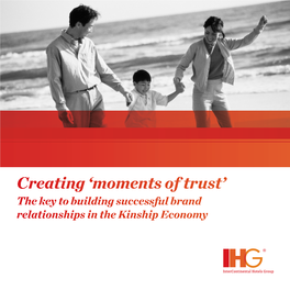 Creating 'Moments of Trust'