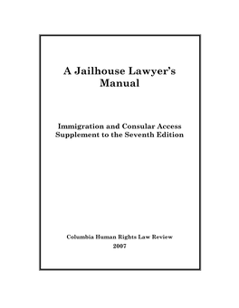 A Jailhouse Lawyer's Manual
