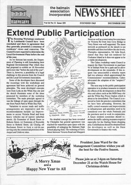 Extend Public Participation