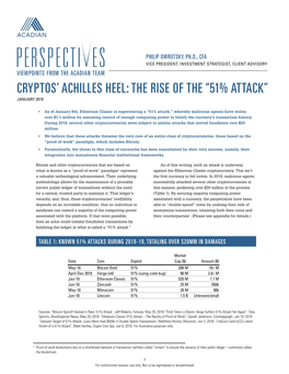 51% Attack” January 2019