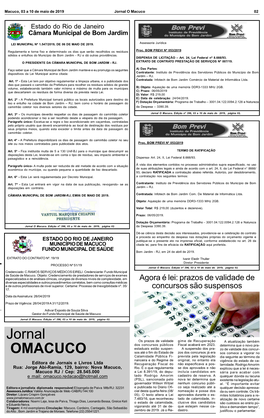 Jornal O MACUCO – Edição