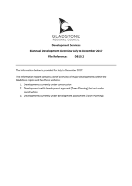 2017 12 December Biannual Development Overview