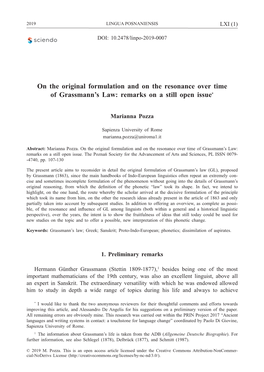 On the Original Formulation and on the Resonance Over Time of Grassmann's