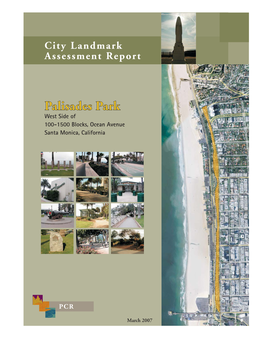 City Landmark Assessment Report, Palisades Park