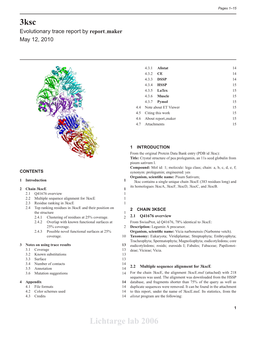 3Ksc Lichtarge Lab 2006
