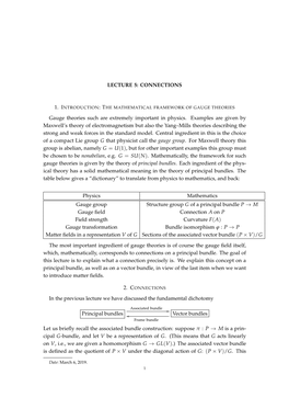 Connections on Principal Bundles