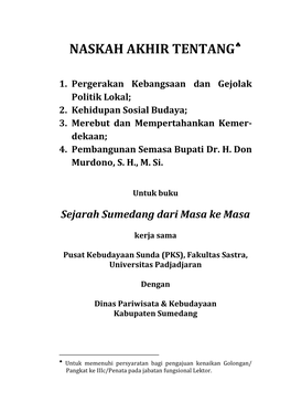 Sejarah Sumedang Dari Masa Ke Masa